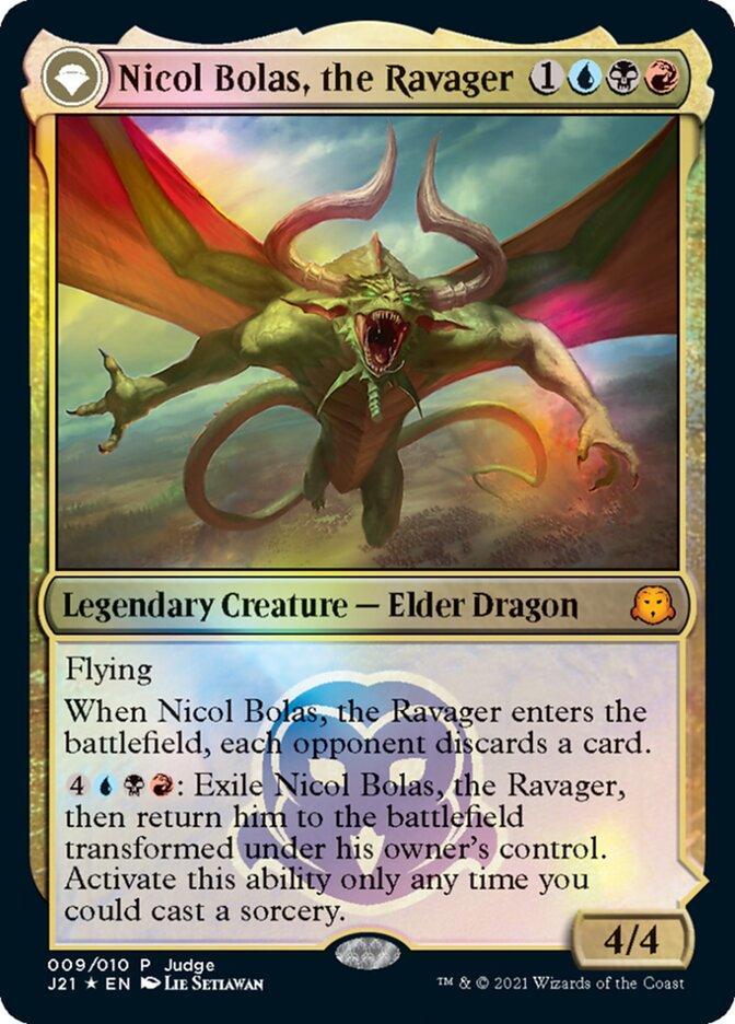 Nicol Bolas, the Ravager // Nicol Bolas, the Arisen [Judge Gift Cards 2021] - Trinity Hobby