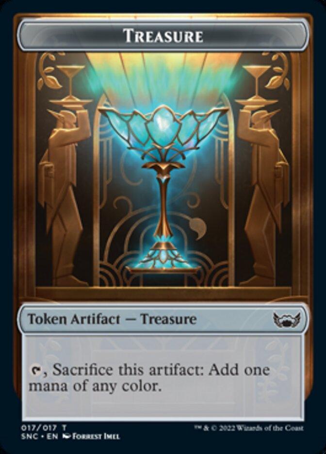 Treasure (017) // Rogue Double-Sided Token [Streets of New Capenna Tokens] - Trinity Hobby
