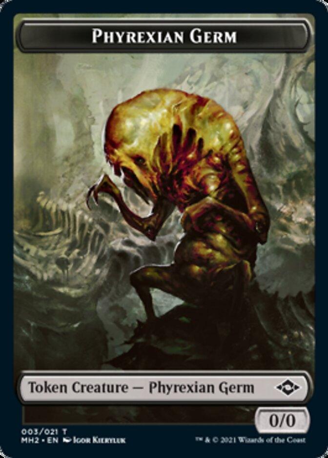 Phyrexian Germ // Treasure (21) Double-Sided Token [Modern Horizons 2 Tokens] - Trinity Hobby