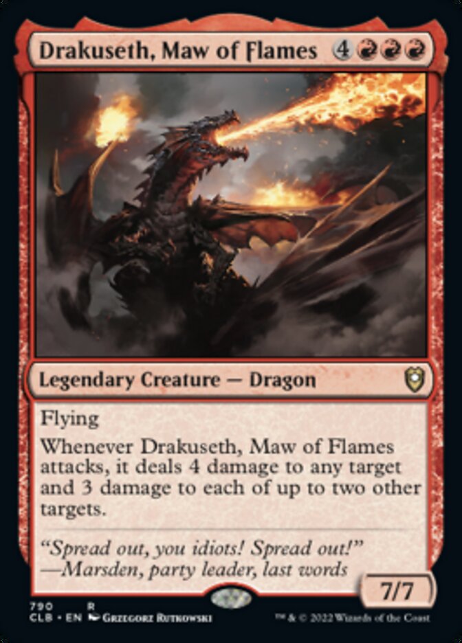 Drakuseth, Maw of Flames [Commander Legends: Battle for Baldur's Gate] - Trinity Hobby
