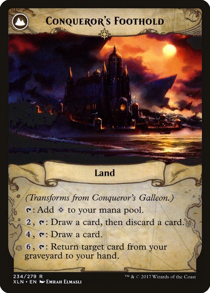 Conqueror's Galleon // Conqueror's Foothold [Ixalan] - Trinity Hobby