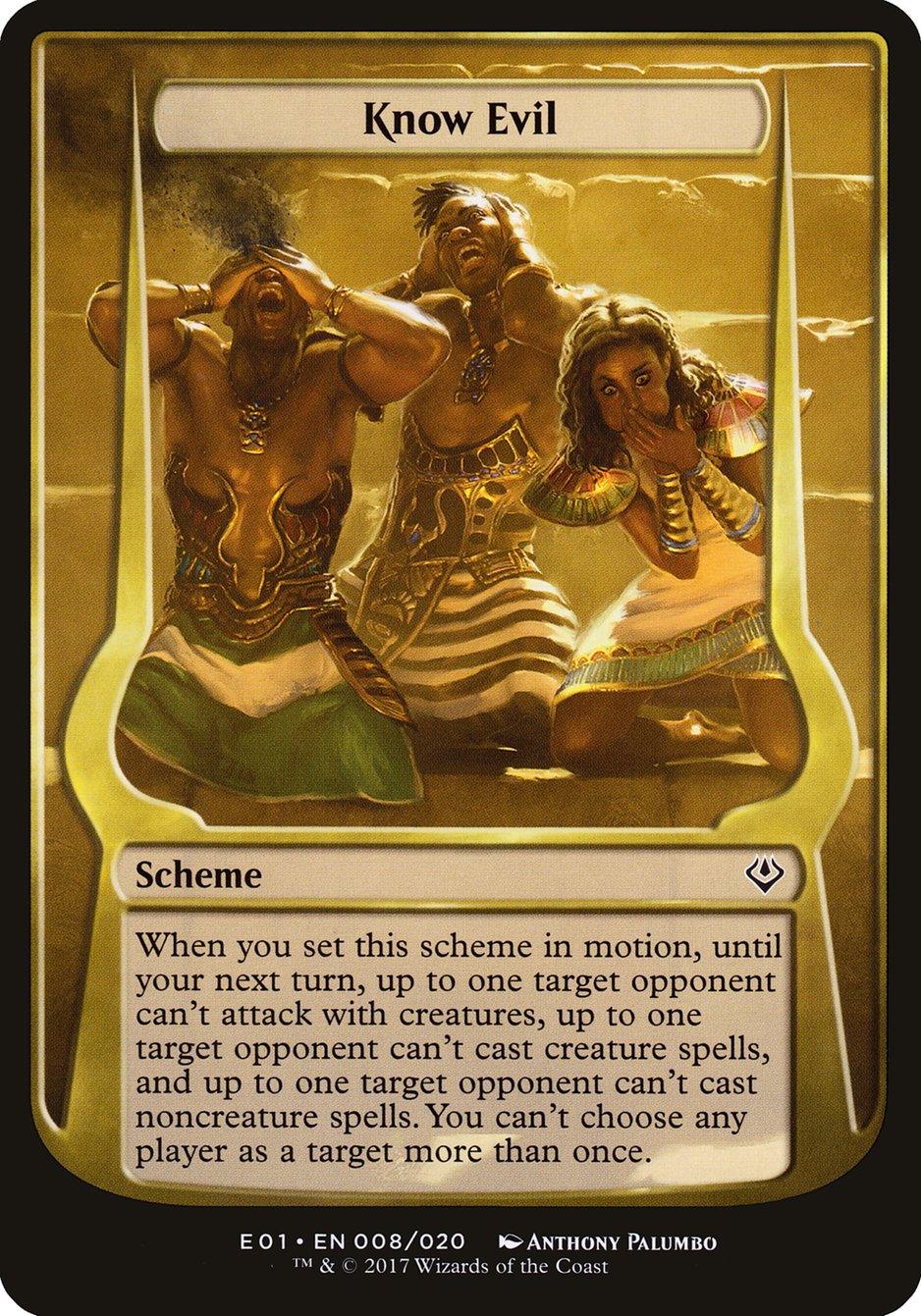 Know Evil (Schemes) [Archenemy: Nicol Bolas Schemes] - Trinity Hobby