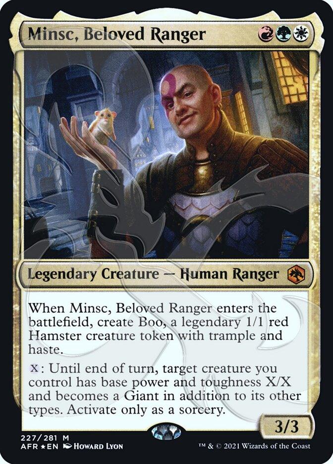 Minsc, Beloved Ranger (Ampersand Promo) [Dungeons & Dragons: Adventures in the Forgotten Realms Promos] - Trinity Hobby