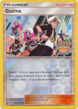Guzma (115a/147) (Regional Championship Promo Staff) [Sun & Moon: Burning Shadows] - Trinity Hobby