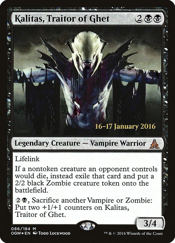Kalitas, Traitor of Ghet [Oath of the Gatewatch Prerelease Promos] - Trinity Hobby