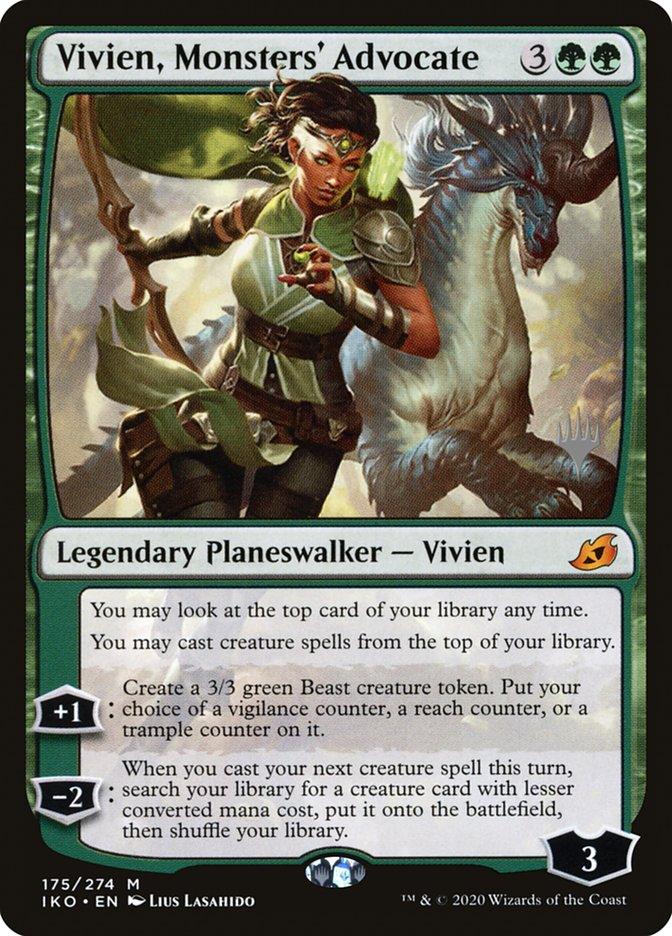 Vivien, Monsters' Advocate (Promo Pack) [Ikoria: Lair of Behemoths Promos] - Trinity Hobby