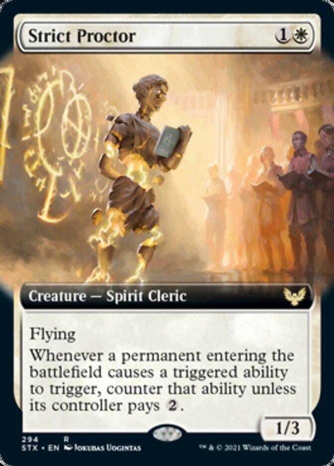 Strict Proctor (Extended Art) [Strixhaven: School of Mages] - Trinity Hobby