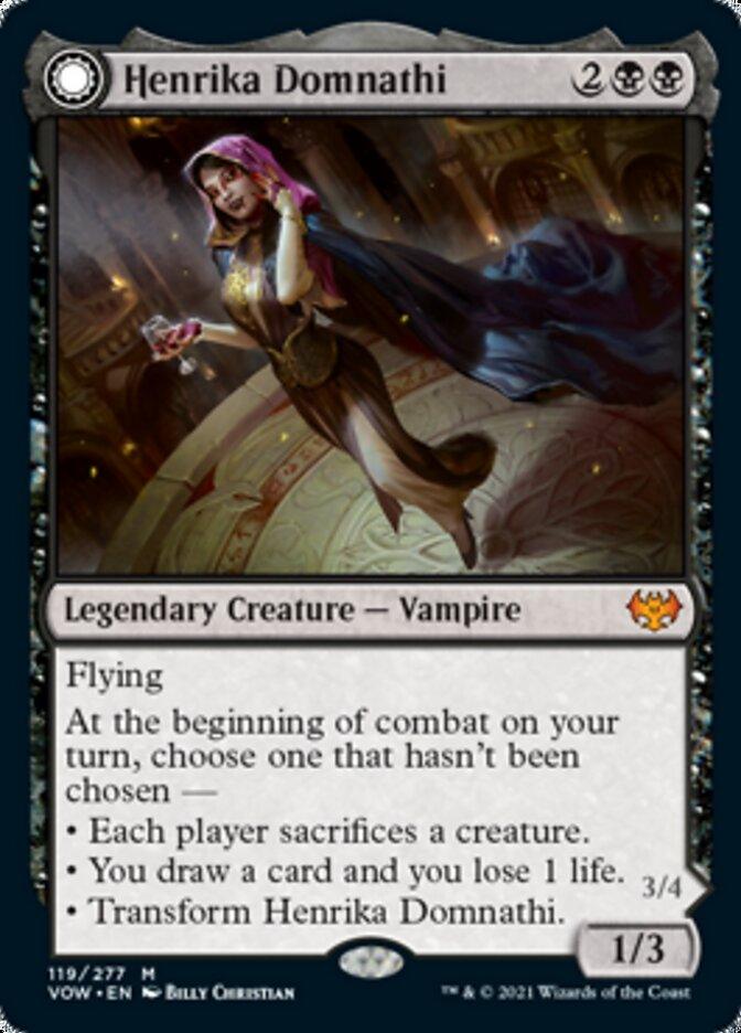 Henrika Domnathi // Henrika, Infernal Seer [Innistrad: Crimson Vow] - Trinity Hobby