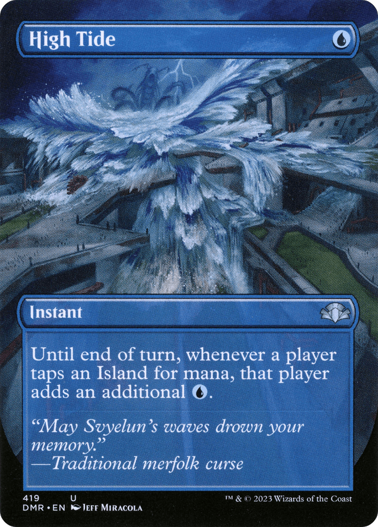 High Tide (Borderless Alternate Art) [Dominaria Remastered] - Trinity Hobby