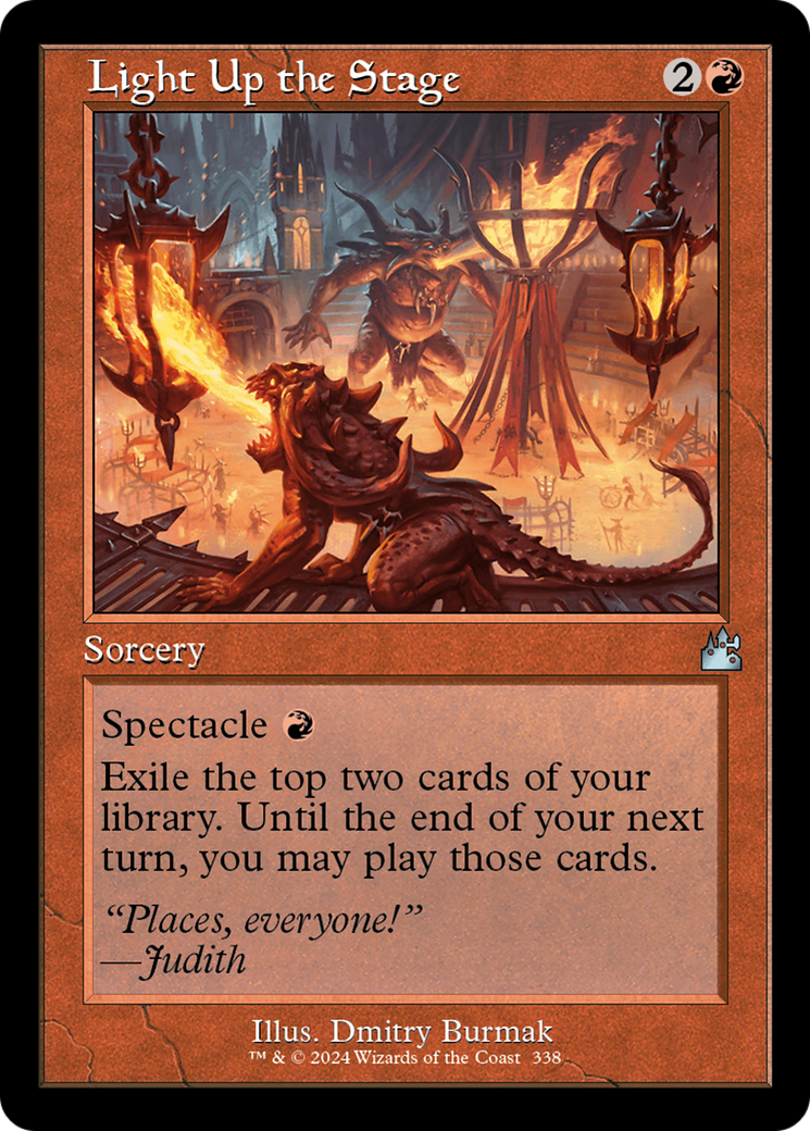 Light Up the Stage (Retro Frame) [Ravnica Remastered] - Trinity Hobby