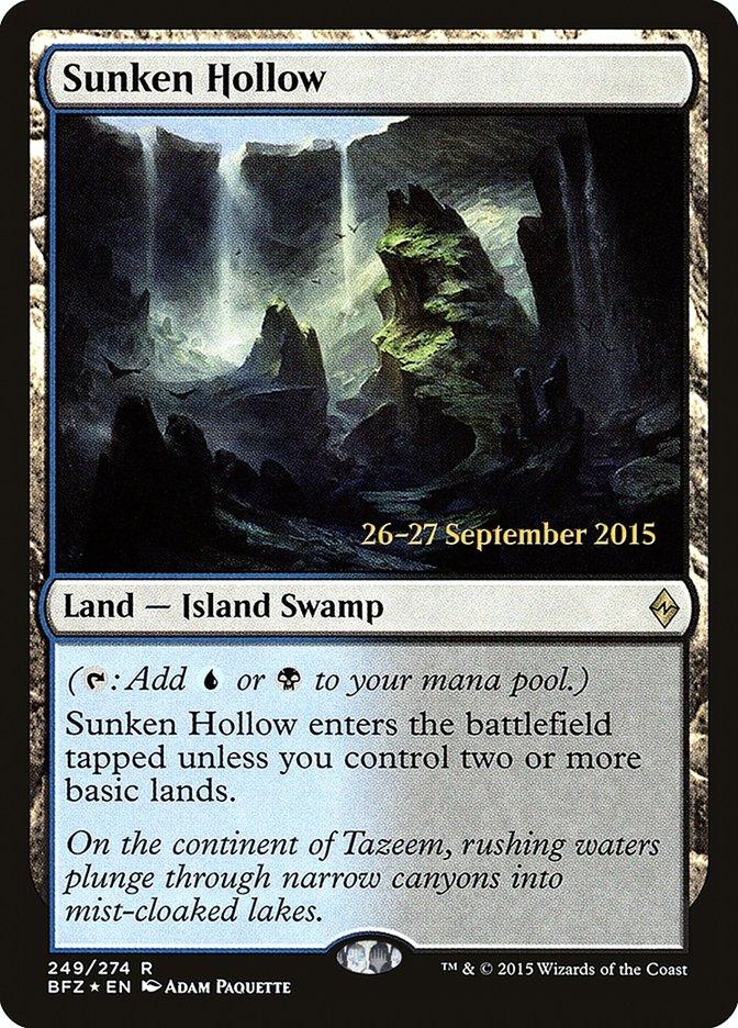 Sunken Hollow [Battle for Zendikar Prerelease Promos] - Trinity Hobby