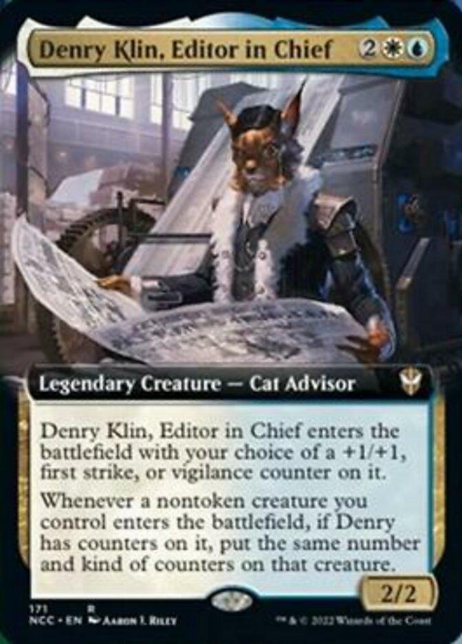 Denry Klin, Editor in Chief (Extended Art) [Streets of New Capenna Commander] - Trinity Hobby