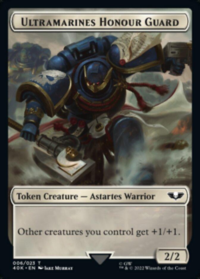 Soldier (003) // Ultramarines Honour Guard Double-Sided Token (Surge Foil) [Warhammer 40,000 Tokens] - Trinity Hobby
