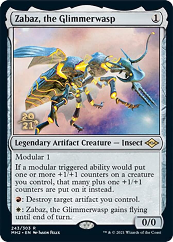Zabaz, the Glimmerwasp [Modern Horizons 2 Prerelease Promos] - Trinity Hobby