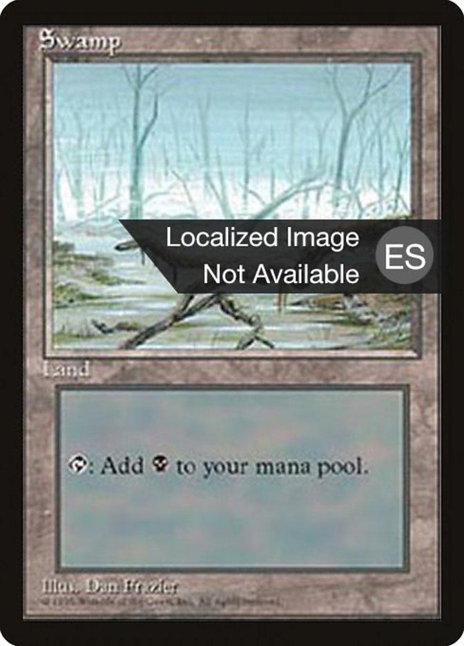 Swamp (A) [Fourth Edition (Foreign Black Border)] - Trinity Hobby