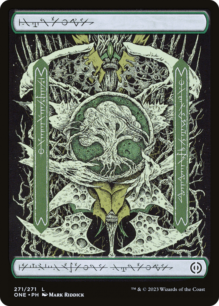 Forest (271) (Phyrexian) [Phyrexia: All Will Be One] - Trinity Hobby