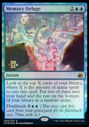 Memory Deluge [Innistrad: Midnight Hunt Prerelease Promos] - Trinity Hobby