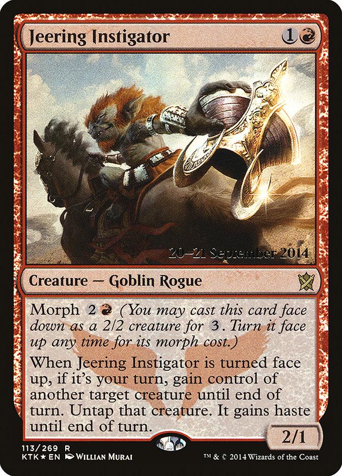 Jeering Instigator [Khans of Tarkir Prerelease Promos] - Trinity Hobby