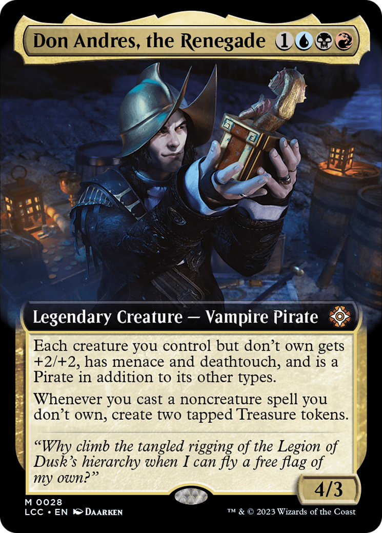 Don Andres, the Renegade (Extended Art) [The Lost Caverns of Ixalan Commander] - Trinity Hobby