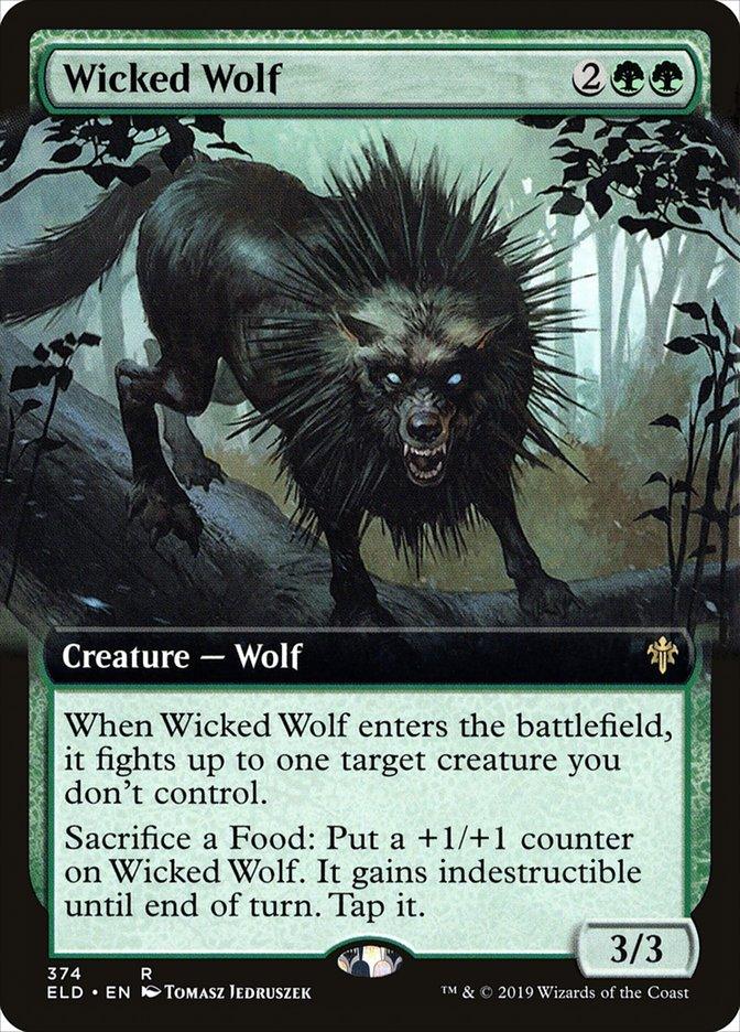 Wicked Wolf (Extended Art) [Throne of Eldraine] - Trinity Hobby