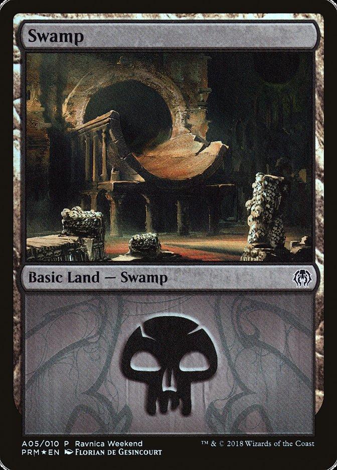 Swamp (A05) [Ravnica Allegiance Ravnica Weekend] - Trinity Hobby