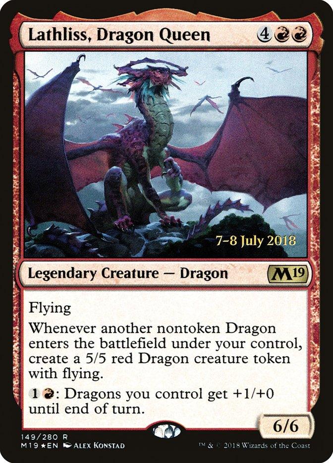 Lathliss, Dragon Queen [Core Set 2019 Prerelease Promos] - Trinity Hobby