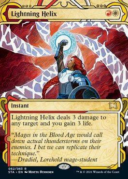Lightning Helix (Foil Etched) [Strixhaven: School of Mages Mystical Archive] - Trinity Hobby