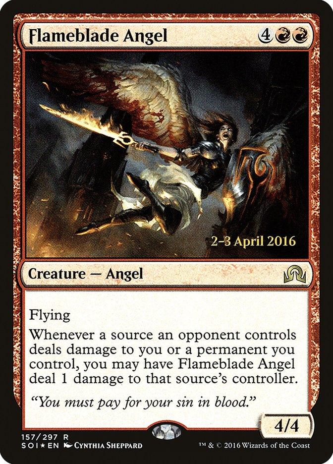 Flameblade Angel [Shadows over Innistrad Prerelease Promos] - Trinity Hobby