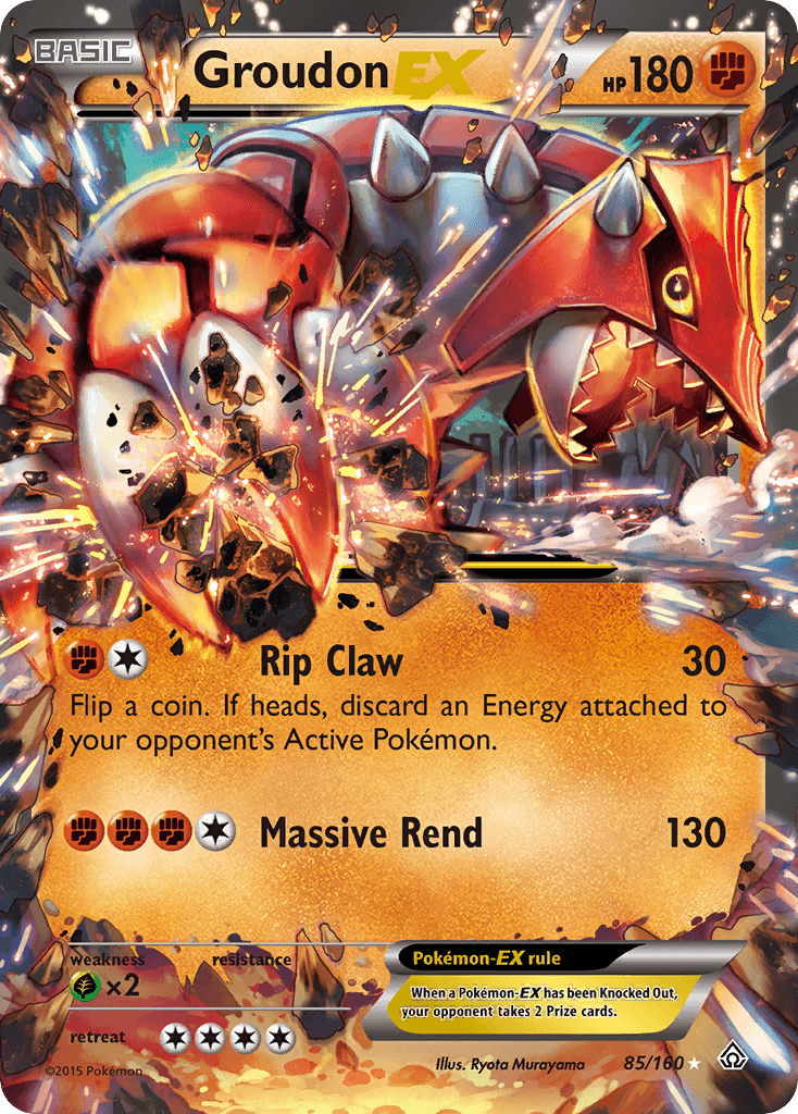 Groudon EX (85/160) [XY: Primal Clash] - Trinity Hobby