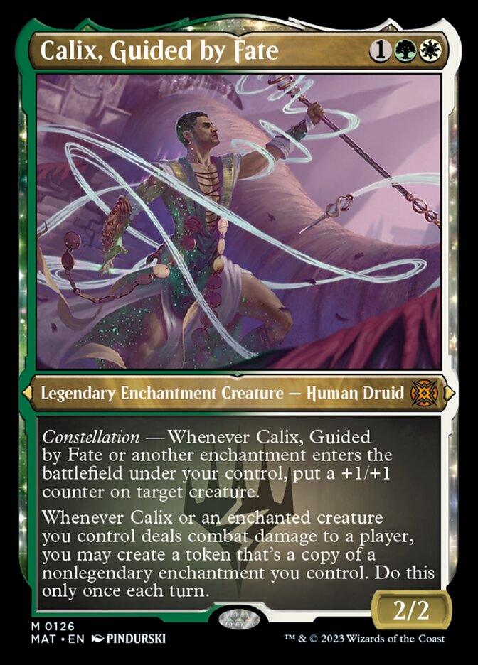 Calix, Guided by Fate (Foil Etched) [March of the Machine: The Aftermath] - Trinity Hobby