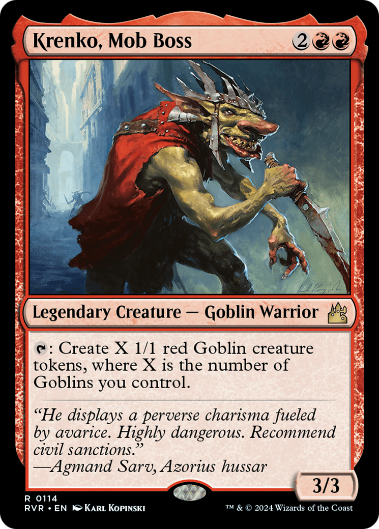 Krenko, Mob Boss [Ravnica Remastered] - Trinity Hobby
