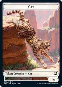 Cat // Plant Double-Sided Token [Zendikar Rising Tokens] - Trinity Hobby