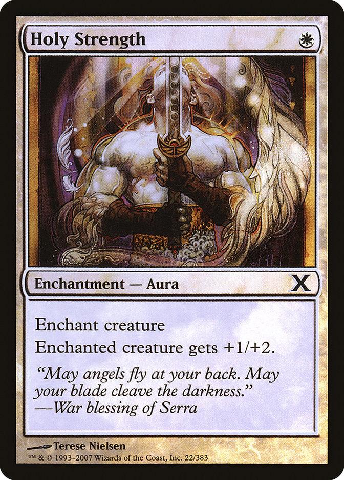 Holy Strength (Premium Foil) [Tenth Edition] - Trinity Hobby