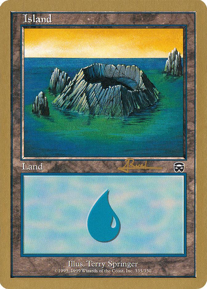Island (335) (Antoine Ruel) [World Championship Decks 2001] - Trinity Hobby