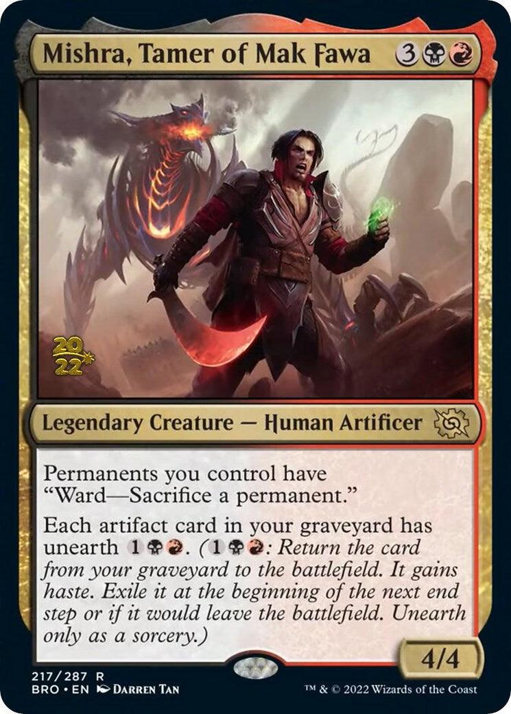 Mishra, Tamer of Mak Fawa [The Brothers' War Prerelease Promos] - Trinity Hobby