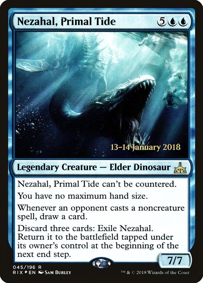 Nezahal, Primal Tide [Rivals of Ixalan Prerelease Promos] - Trinity Hobby