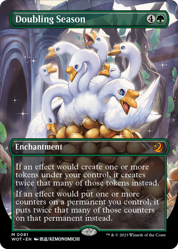 Doubling Season (Anime Borderless) [Wilds of Eldraine: Enchanting Tales] - Trinity Hobby