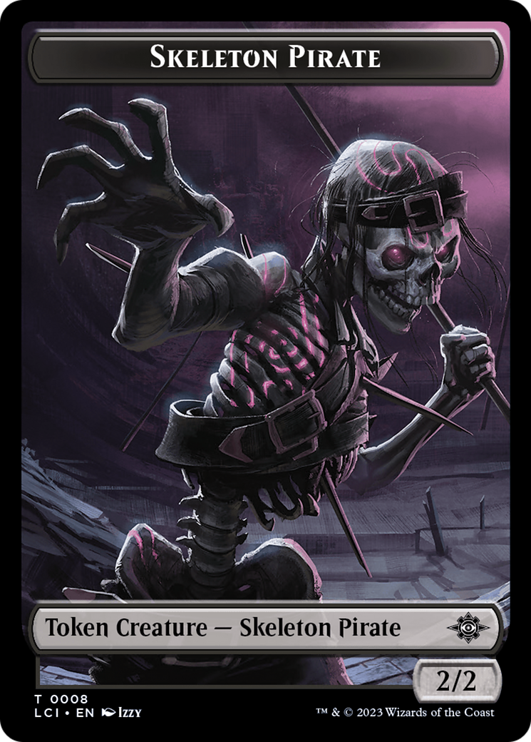Treasure (0002) // Skeleton Pirate Double-Sided Token [Jurassic World Collection Tokens] - Trinity Hobby
