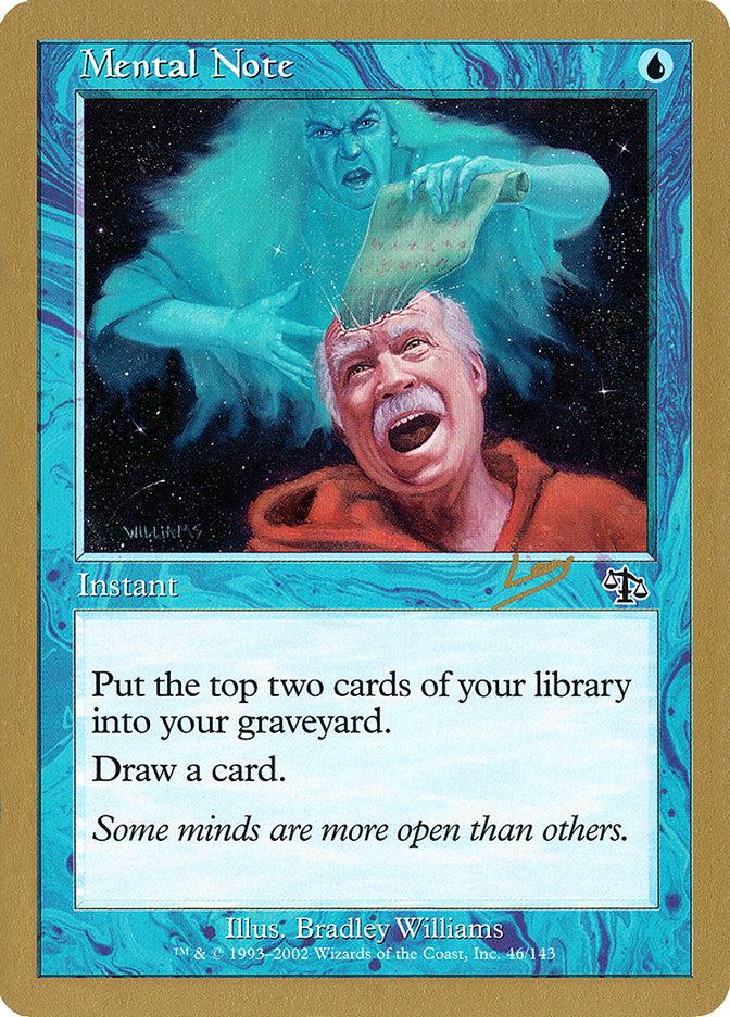 Mental Note (Raphael Levy) [World Championship Decks 2002] - Trinity Hobby