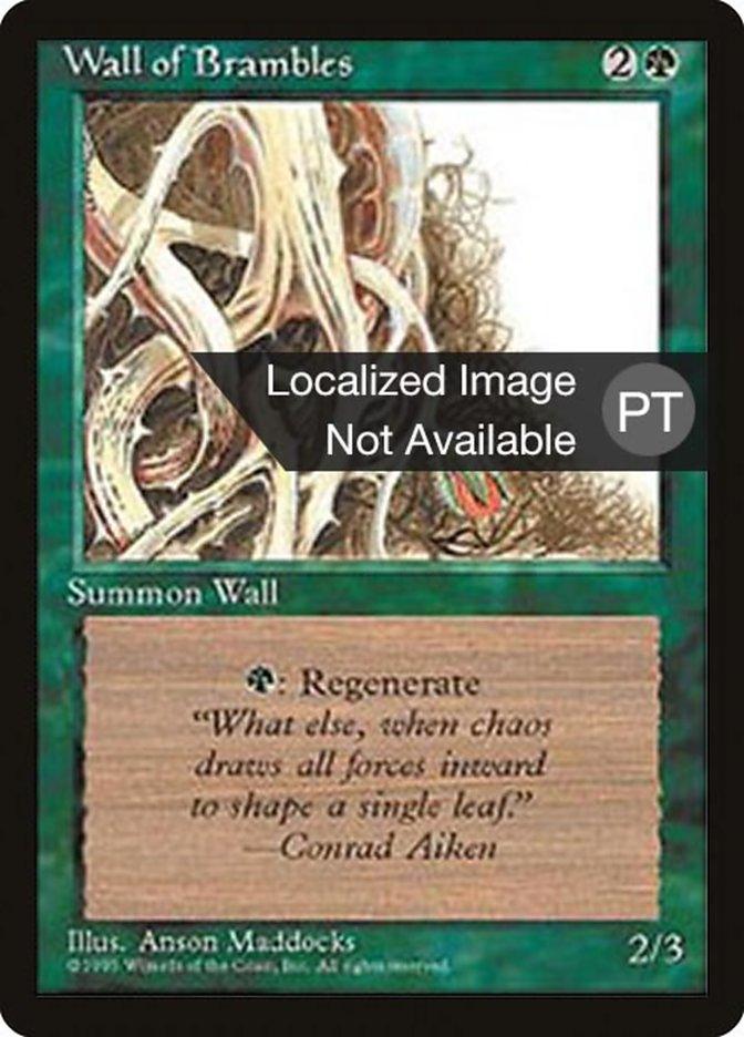 Wall of Brambles [Fourth Edition (Foreign Black Border)] - Trinity Hobby