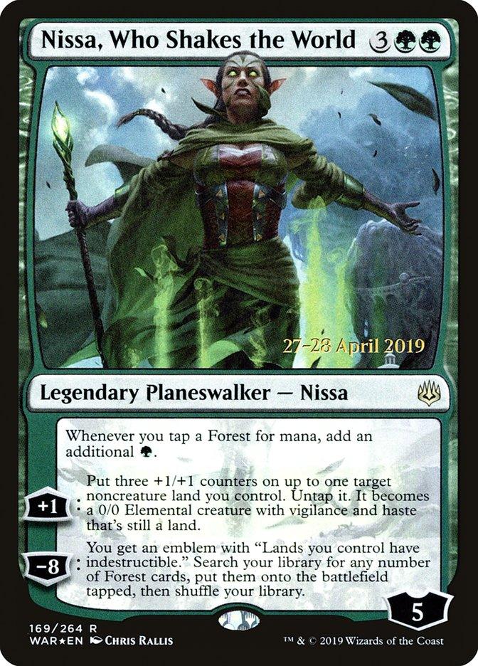 Nissa, Who Shakes the World [War of the Spark Prerelease Promos] - Trinity Hobby