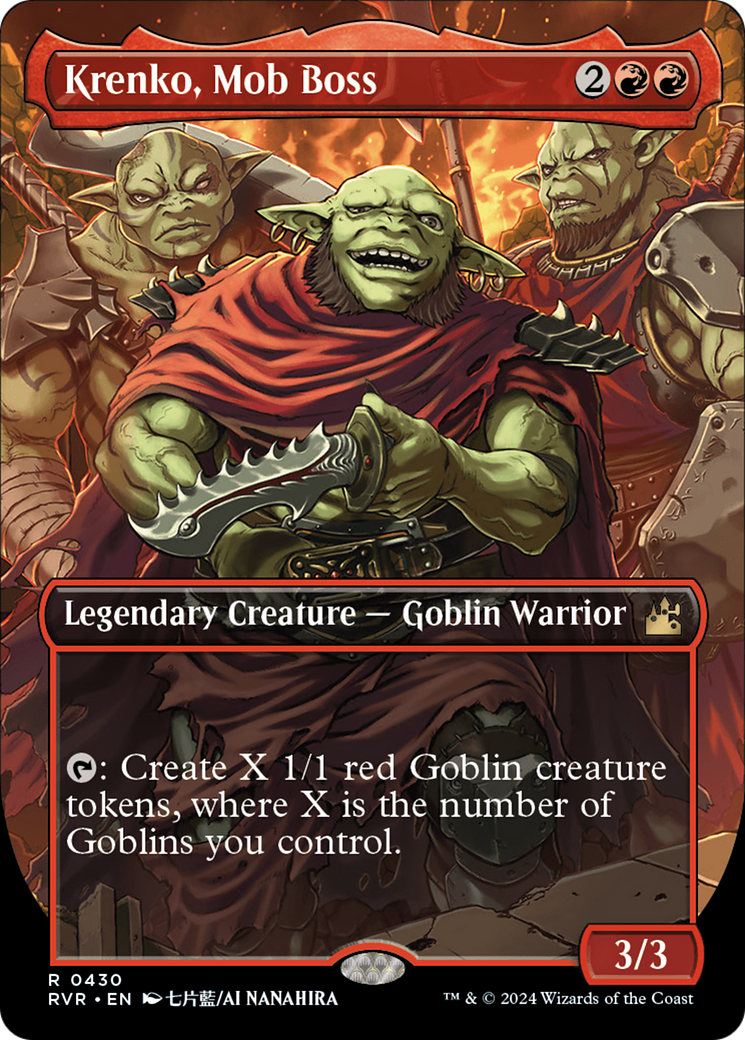 Krenko, Mob Boss (Anime Borderless) [Ravnica Remastered] - Trinity Hobby