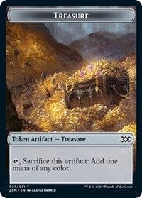Treasure // Wurm (029) Double-Sided Token [Double Masters Tokens] - Trinity Hobby