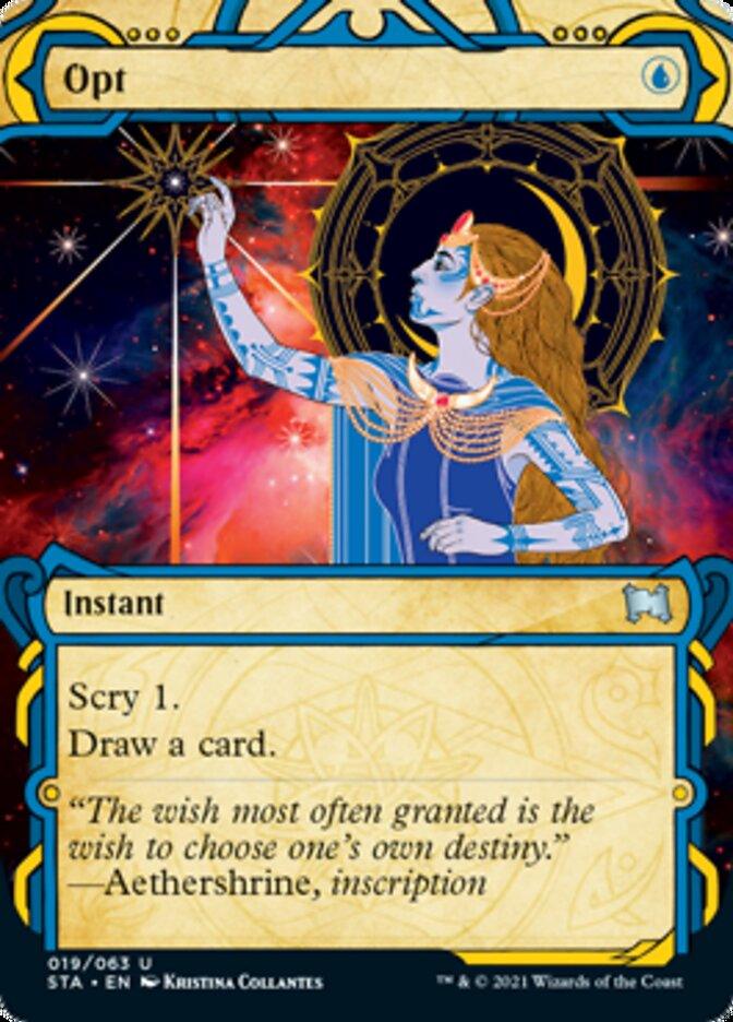 Opt (Foil Etched) [Strixhaven: School of Mages Mystical Archive] - Trinity Hobby