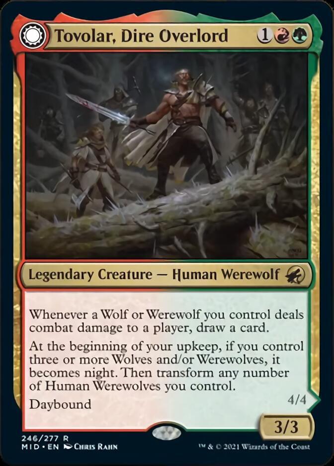 Tovolar, Dire Overlord // Tovolar, the Midnight Scourge [Innistrad: Midnight Hunt] - Trinity Hobby
