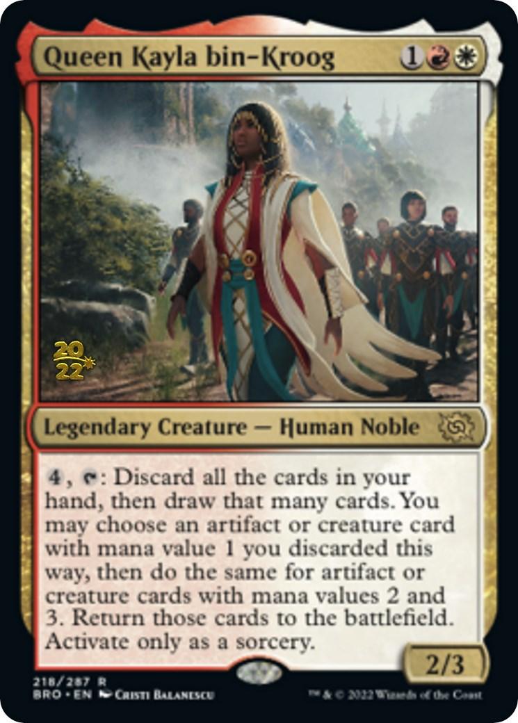 Queen Kayla bin-Kroog [The Brothers' War Prerelease Promos] - Trinity Hobby