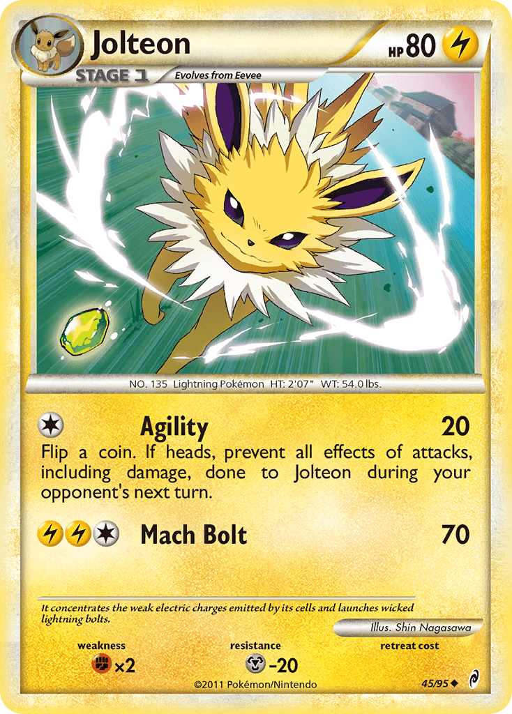 Jolteon (45/95) [HeartGold & SoulSilver: Call of Legends] - Trinity Hobby