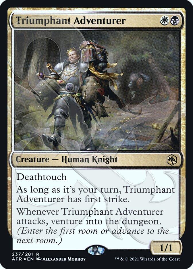 Triumphant Adventurer (Ampersand Promo) [Dungeons & Dragons: Adventures in the Forgotten Realms Promos] - Trinity Hobby