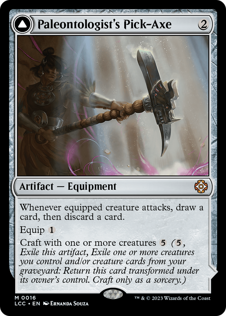 Paleontologist's Pick-Axe (Extended Art) [The Lost Caverns of Ixalan Commander] - Trinity Hobby