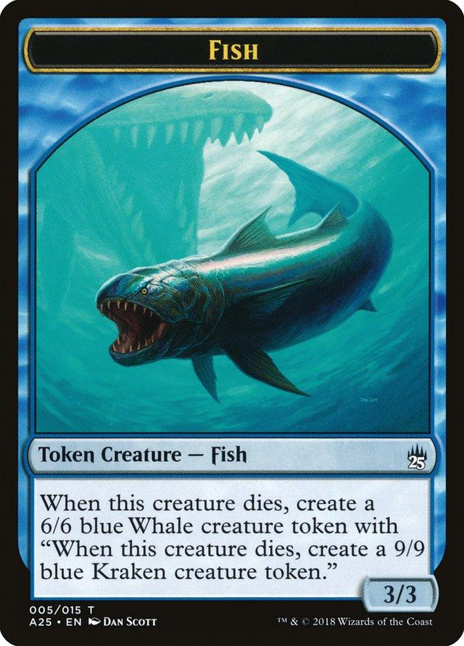 Fish Token [Masters 25 Tokens] - Trinity Hobby
